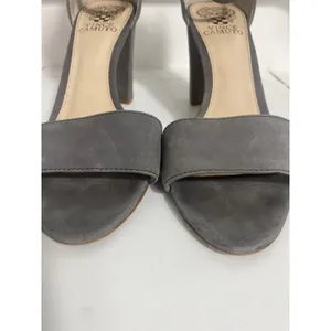 Vince Camuto Corlina Gray Suede Leather Dress Sandal Block Heel Womens Size 7.5M thumbnail 15