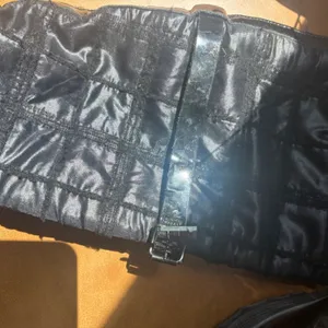 Aquatalia Black Quilted Patent Leather Boots Lug Sole Buckle‎ Detail Size 8 thumbnail 5