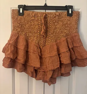 Free People Lucia Ruffle Mini Skirt thumbnail 1