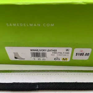 NWB Sam Edelman Women's Winnie Boots size 6.5 block heel ankle heels 1214 thumbnail 3