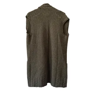 Eddie‎ Bauer Women Size Large Knit Sleeveless Open Front Cardigan Sweater Autumn thumbnail 2