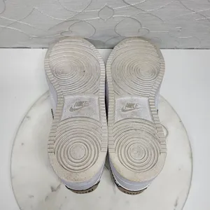 Nike Court Vision Low Next Nature x United Sneakers Womens 11 White Tan Leather thumbnail 9