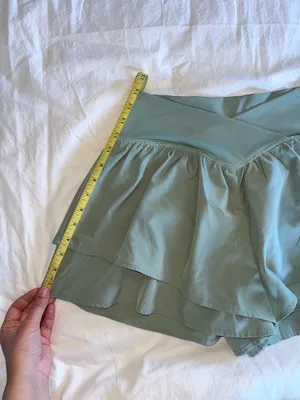 Athletic crossover wrap shorts Green Size M thumbnail 7