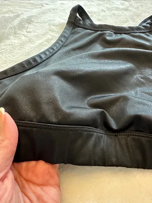 JoyLab Black High-Neck Sports Bralette thumbnail 2