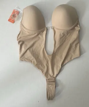 FeelinGirl Women Shapewear Built-in‎ Bra Body Shaper U Plunge XL Backless Thong thumbnail 1