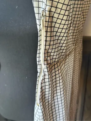 Handmade Classic Black & White Check Collared Day Dress thumbnail 7