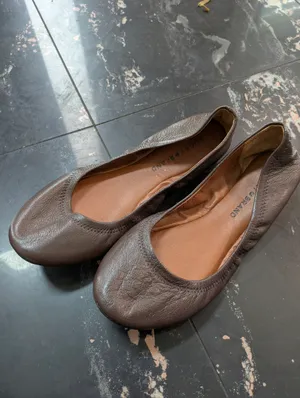 Lucky Brand Emmie's Brown Leather Ballet Flats Size 7.5 thumbnail 2