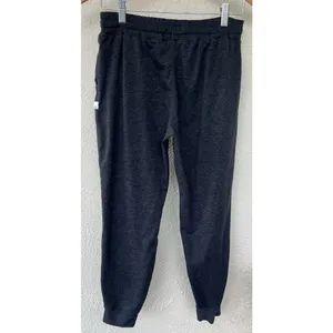 Vuori Womens Performance Jogger DreamKnit S Crop Drawstring Heather Gray Lounge thumbnail 4