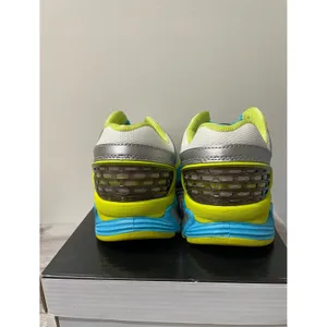 K-Swiss Blade-Max Stable‎ Womens 6 Running Shoes Silver Yellow Blue NIB thumbnail 3