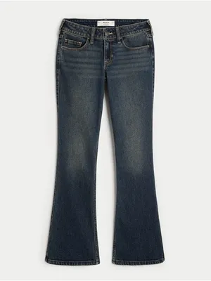 Hollister Low-Rise Embroidered Bootcut Jeans | 27S thumbnail 4