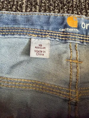 Carhartt Jeans Womens 10 Blue Stretch Denim Original Fit thumbnail 3