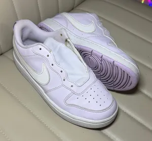 Nike Women's Purple and White Trainers thumbnail 1