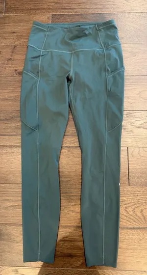 lululemon athletica Fast and Free High-Rise Green Leggings Size 6 - C53-020 thumbnail 1