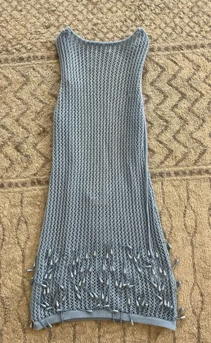 Peppermayo Mini Dress Blue Beaded thumbnail 1