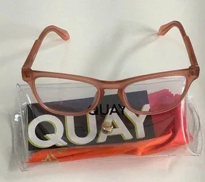 Quay Australia Blue Light Glasses with Case Hardwire Mini Coral/Pink Co… thumbnail 1