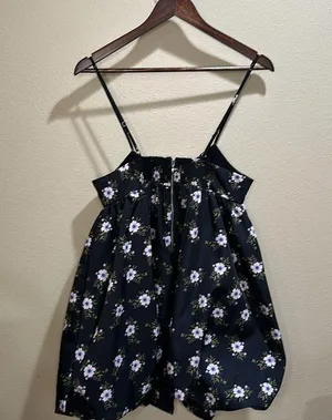 NWT Free People size small in A Bubble Mini Dress in Black thumbnail 7