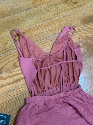 NWT Lulus Lost In Paradise Rusty Rose Maxi Dress Pink -XS thumbnail 8