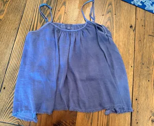 Aerie Blue Flowy Lightweight Tank Top Small thumbnail 1