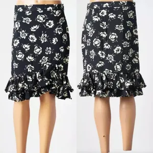Polo Ralph Lauren Floral Black and Cream ruffle skirt size 4, Spring, Summer thumbnail 2