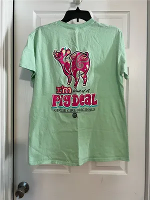 Girlie Girl Originals Mint Short-Sleeve Graphic Tee - Pig Deal thumbnail 2