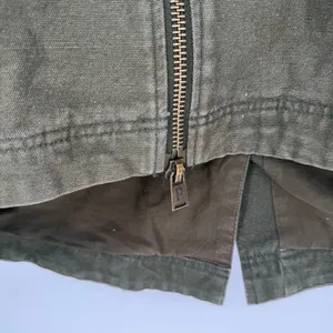 Pendleton Hooded Jacket Womens M Green Cotton Workwear Plaid Lined Full Zip thumbnail 5