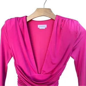 Lovers + Friends Anya Long Sleeve Pink Bodysuit Women’s X-Small thumbnail 7