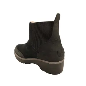 Y2K UGG Women's Kress Black Suede Waterproof Ankle Boots 1095147 Sz 6 Chunky OLD thumbnail 3