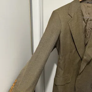 Lubiam Blazer Sports Coat Jacket Men's 50R Wool/Silk Plaid‎ Made In Italy thumbnail 13