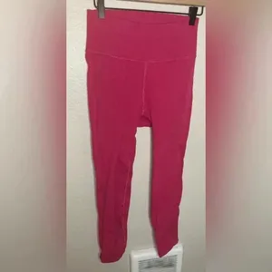 FP Movement Magenta Ribbed High Waisted Leggings Size Medium thumbnail 6