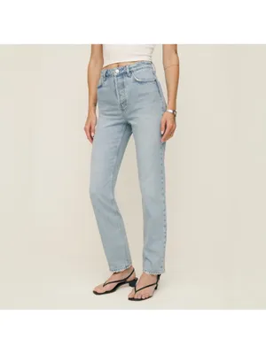 Reformation Cynthia High Rise Straight Jeans thumbnail 2