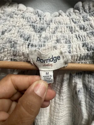 Anthropologie Porridge Long-Sleeve Gauze Smocked Top thumbnail 7