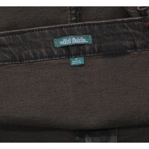 NWT Wild Fable Womens Reworked Cropped Denim Tank Top 90632768 Brown M thumbnail 7