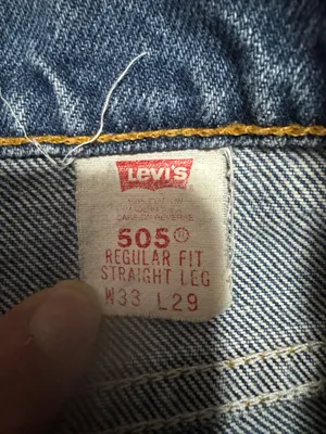 vintage 1996 orange tab Levi’s jeans 33×29 thumbnail 4