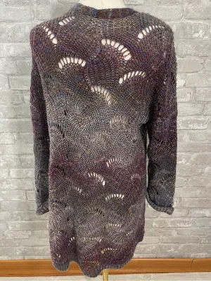 Maurices Multi Color Wave Stitch Open Front Cardigan thumbnail 4