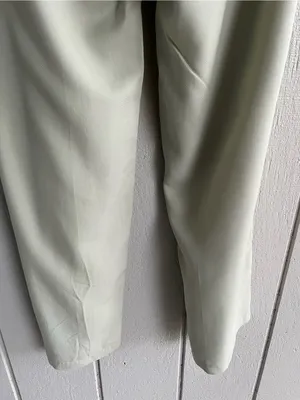 Free People NWT Falling Out Trouser Pants in Alfalfa Green Size 8 thumbnail 8