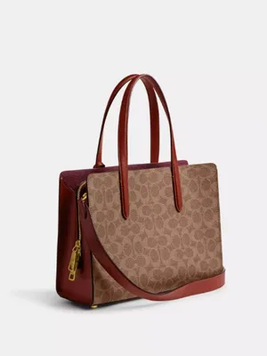 Coach Carter Carryall Bag 28 in Signature Canvas thumbnail 12
