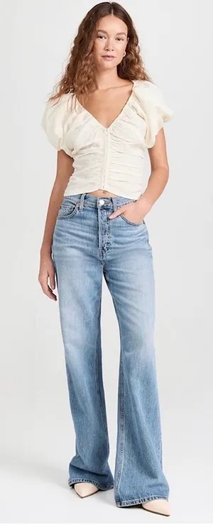 Astr the Lable Tameka Corset Like Textured Top thumbnail 1