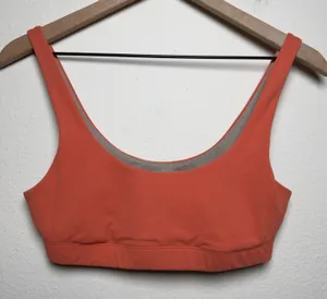 Vuori Women's‎ Daily Sports Bra Small Orange Daily Bra Scoop Neck Activewear thumbnail 1