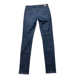 PAIGE Skyline Straight‎ Leg Dark Wash Low Rise Jeans Size 26 Party Stretch EUC thumbnail 2