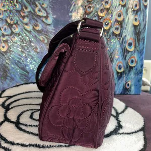 Vera Bradley Plum Quilted Shoulder Bag thumbnail 7