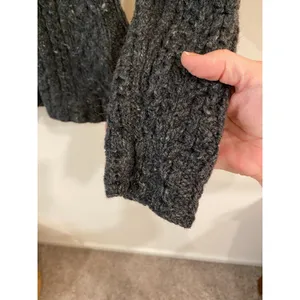Lauren Ralph Lauren Hand Knit Gray Wool & Silk Sweater M Cottagecore Preppy thumbnail 9