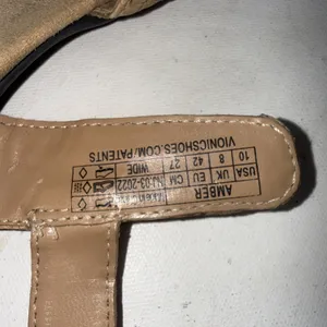 Vionic Gold Cork Metallic Orthotic Comfort Adjustable Sandals Size 10 Wide thumbnail 5