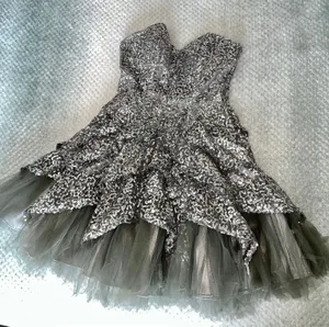 Cindy U.S.A Gray Sparkle Dress thumbnail 1