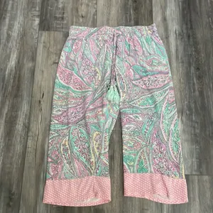 Juicy Couture Black Label Pajamas Paisley Spaghetti Racerback Size Medium thumbnail 6