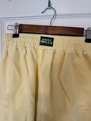 Daily Drills Yellow Henley Fleece Lined Sweatpants!!! thumbnail 3