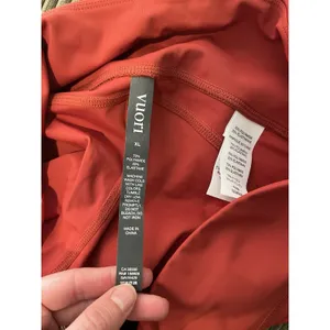 Vuori Stride Performance Leggings Womens XL Red Workout Active‎ Casual thumbnail 7