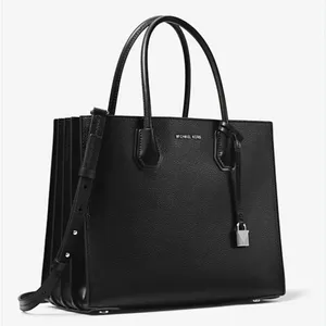 Michael Kors Mercer Large Pebbled Leather Accordion Tote Bag thumbnail 3