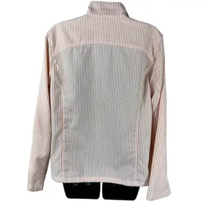 Women’s Orvis Peach White Zip Front Seersucker Jacket thumbnail 2