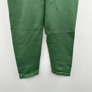 Pink Victoria's Secret Active Green Ribbed‎ Mid Rise Cropped Leggings Sz S thumbnail 3