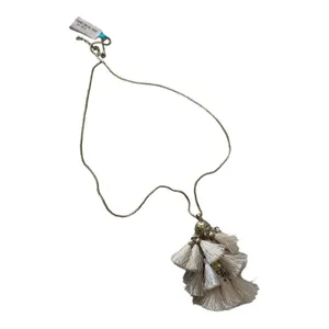 Raven tassle necklace in cream dangle cute new long chain thumbnail 5